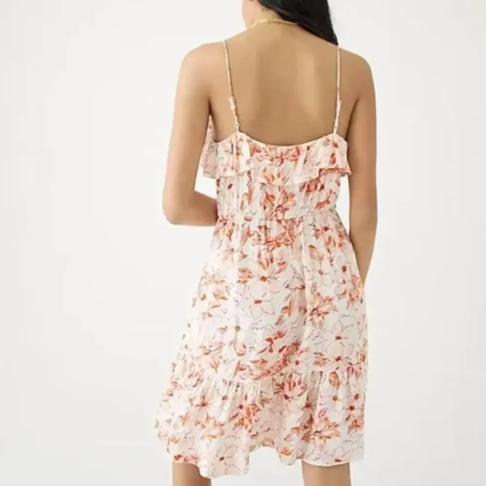 J Crew Tiered Mini Dress with Pockets in Breezy Blooms Floral Print XXL NWT